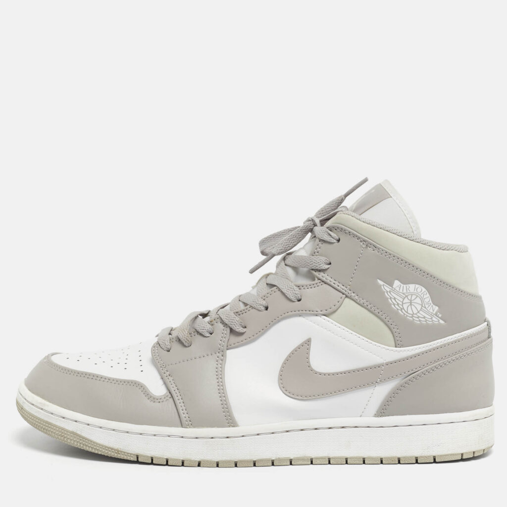 Air Jordans Multicolor Leather Jordan 1 Mid Linen Sneakers Size 47.5 Air Jordans Multicolor Leather Jordan 1 Mid Linen Sneakers Size 47.5