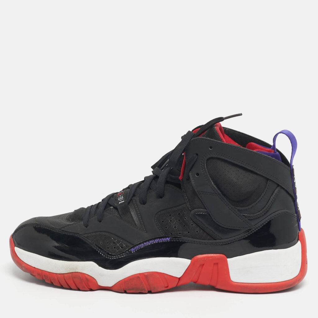 Air Jordans Black Patent and Leather Jumpman Two Trey Raptors Sneakers Size 47.5 Air Jordans Black Patent and Leather Jumpman Two Trey Raptors Sneakers Size 47.5