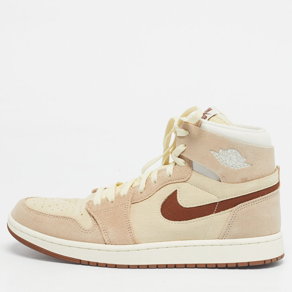 Air Jordans Multicolor Suede and Mesh Jordan 1 High Zoom Air CMFT 2 Legend Coffee Sneakers Size 45 Air Jordans Multicolor Suede and Mesh Jordan 1 High Zoom Air CMFT 2 Legend Coffee Sneakers Size 45