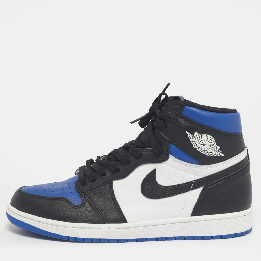 Air Jordans Multicolor Leather Jordan 1 Retro High Royal Toe Sneakers Size 45.5 Air Jordans Multicolor Leather Jordan 1 Retro High Royal Toe Sneakers Size 45.5