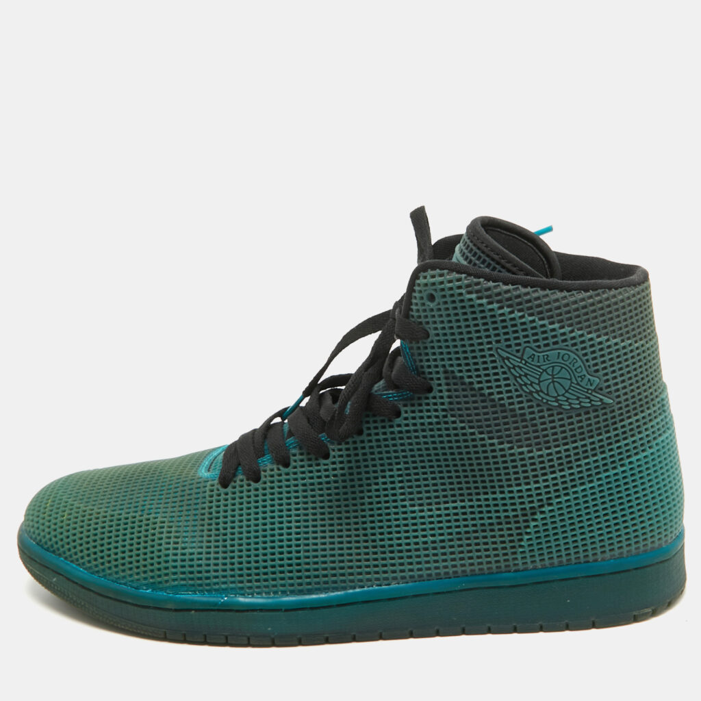 Air Jordans Green Rubber Jordan 1 Retro 4Lab1 Tropical Teal Sneakers Size 47.5 Air Jordans Green Rubber Jordan 1 Retro 4Lab1 Tropical Teal Sneakers Size 47.5