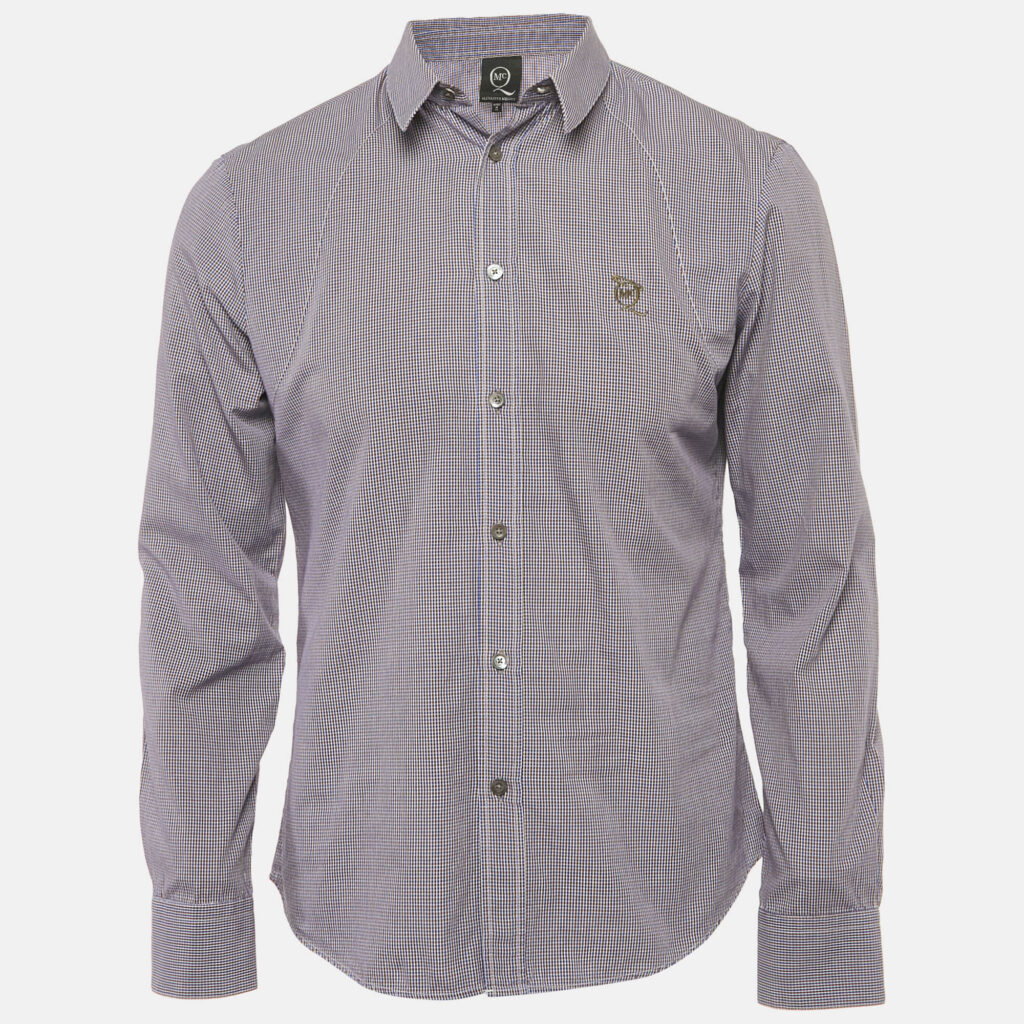 Alexander McQueen Blue Checks Cotton Shirt M Alexander McQueen Blue Checks Cotton Shirt M
