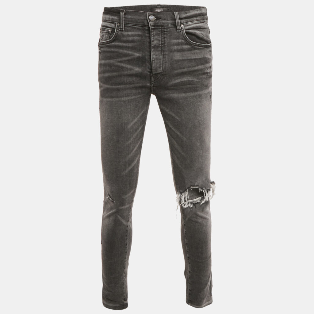 Amiri Grey Washed Denim Skinny Jeans M Waist 32" Amiri Grey Washed Denim Skinny Jeans M Waist 32"