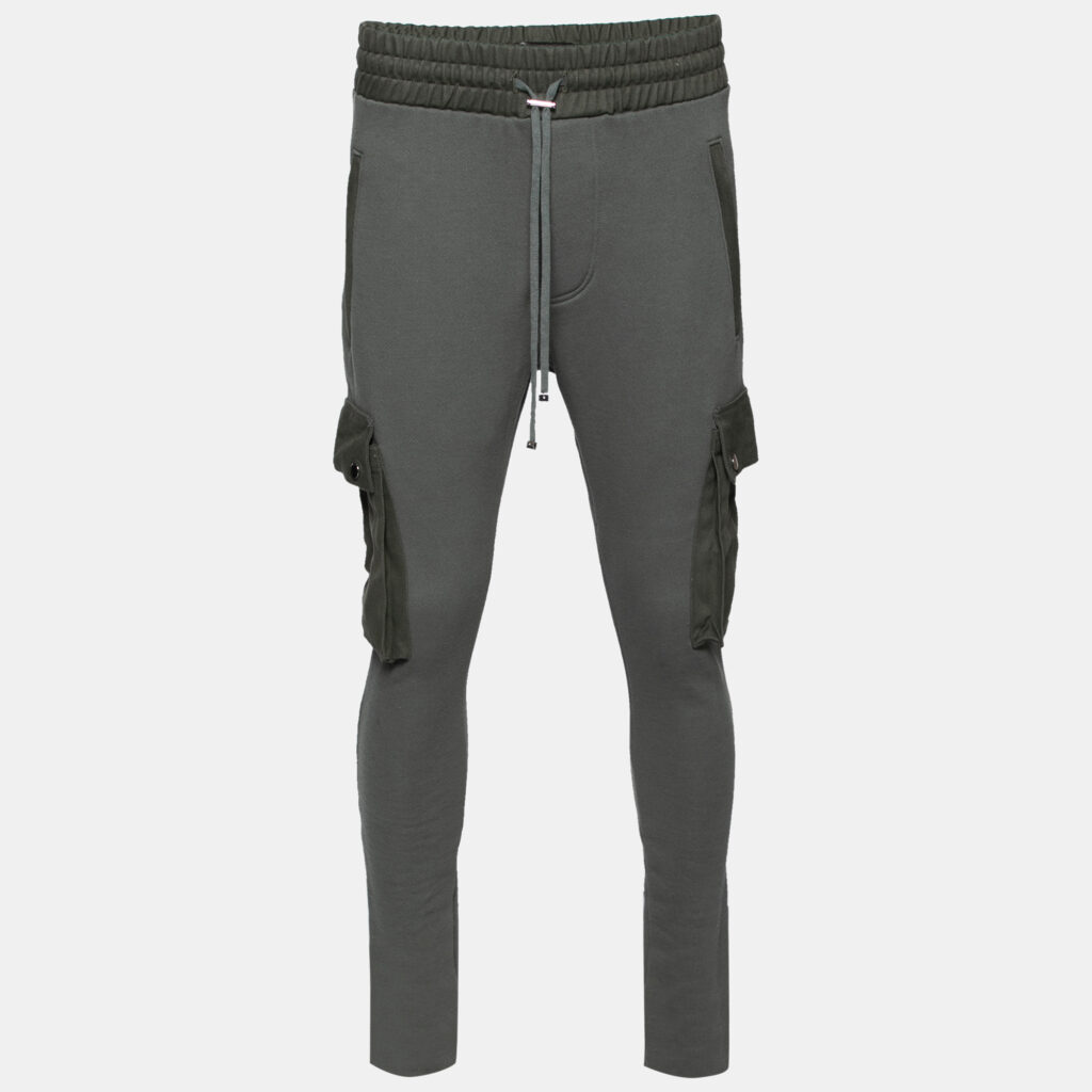 Amiri Green Cotton Knit Pocket Detailed Slim Fit Sweatpants M Amiri Green Cotton Knit Pocket Detailed Slim Fit Sweatpants M