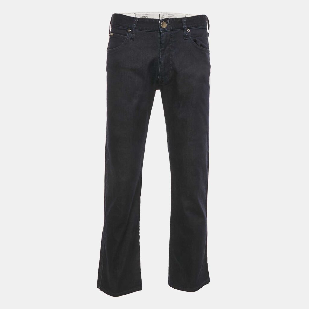 Armani Collezioni Navy Blue Denim Regular Fit J07 Jeans M Waist 32" Armani Collezioni Navy Blue Denim Regular Fit J07 Jeans M Waist 32"