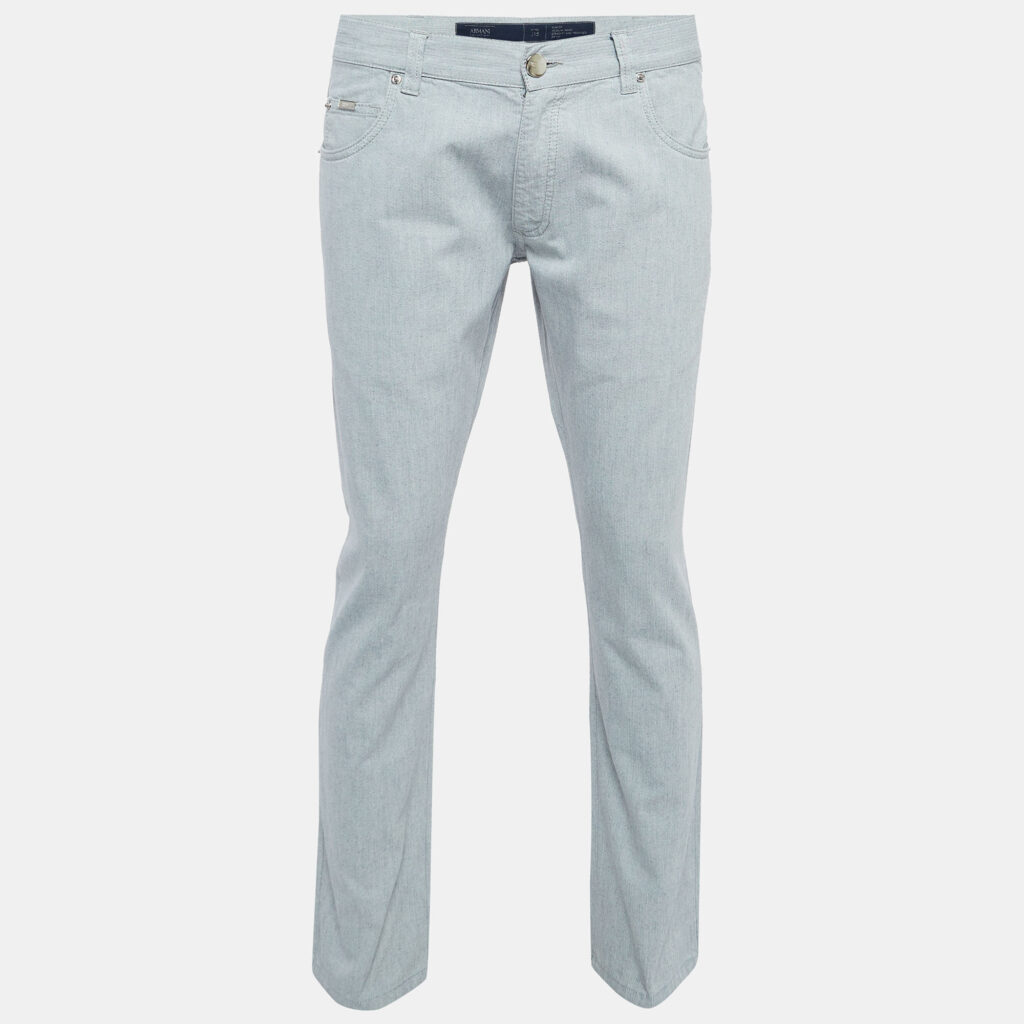 Armani Collezioni Light Blue Denim Slim Fit Jeans M Waist 33'' Armani Collezioni Light Blue Denim Slim Fit Jeans M Waist 33''