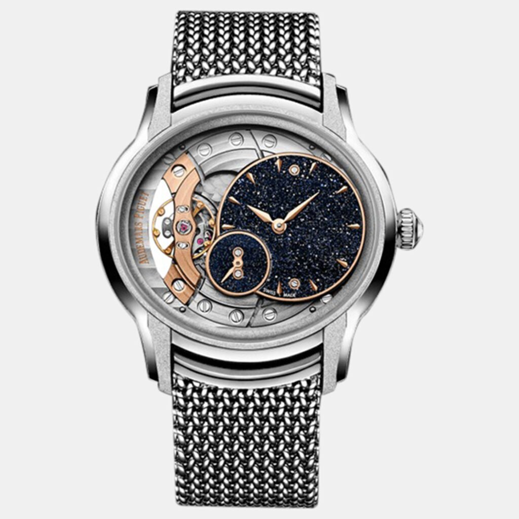 Audemars Piguet Millenary 77244Bc.Gg.1272Bc.01 Manual Winding Blue 18k White Gold Men's Wristwatch 39.5 mm Audemars Piguet Millenary 77244Bc.Gg.1272Bc.01 Manual Winding Blue 18k White Gold Men's Wristwatch 39.5 mm