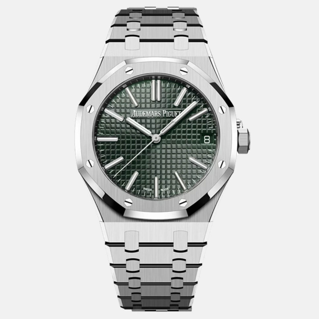 Audemars Piguet Royal Oak 15510ST.OO.1320ST.09 Automatic Green Stainless Steel Men's Wristwatch 41 mm Audemars Piguet Royal Oak 15510ST.OO.1320ST.09 Automatic Green Stainless Steel Men's Wristwatch 41 mm