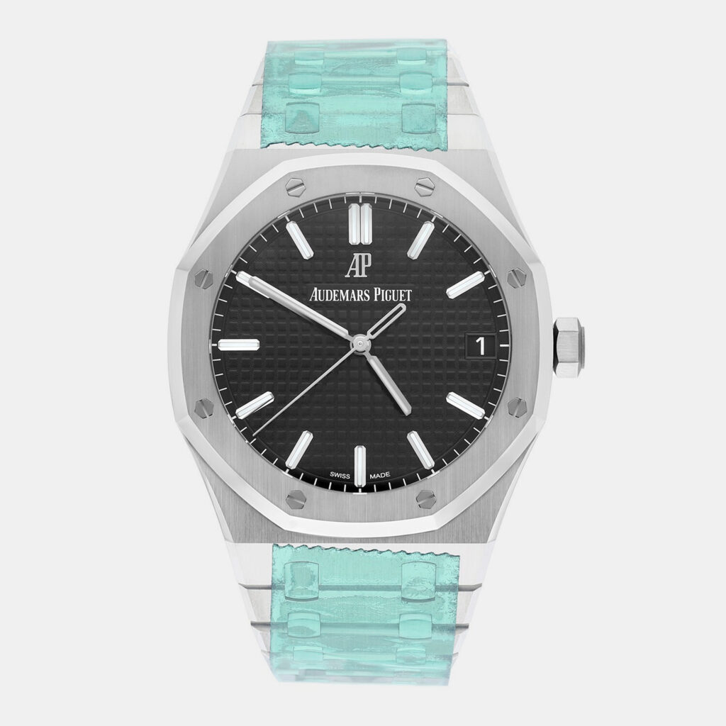 Audemars Piguet Royal Oak 15500ST.OO.1220ST.03 Automatic Black Stainless Steel Men's Wristwatch 41 mm Audemars Piguet Royal Oak 15500ST.OO.1220ST.03 Automatic Black Stainless Steel Men's Wristwatch 41 mm