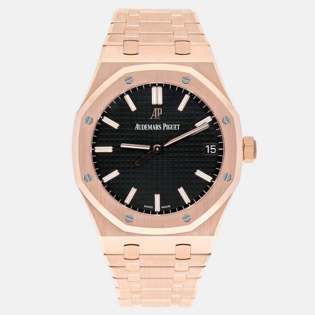 Audemars Piguet Royal Oak 15500OR.OO.1220OR.01 Automatic Black 18k Rose Gold Men's Wristwatch 41 mm Audemars Piguet Royal Oak 15500OR.OO.1220OR.01 Automatic Black 18k Rose Gold Men's Wristwatch 41 mm