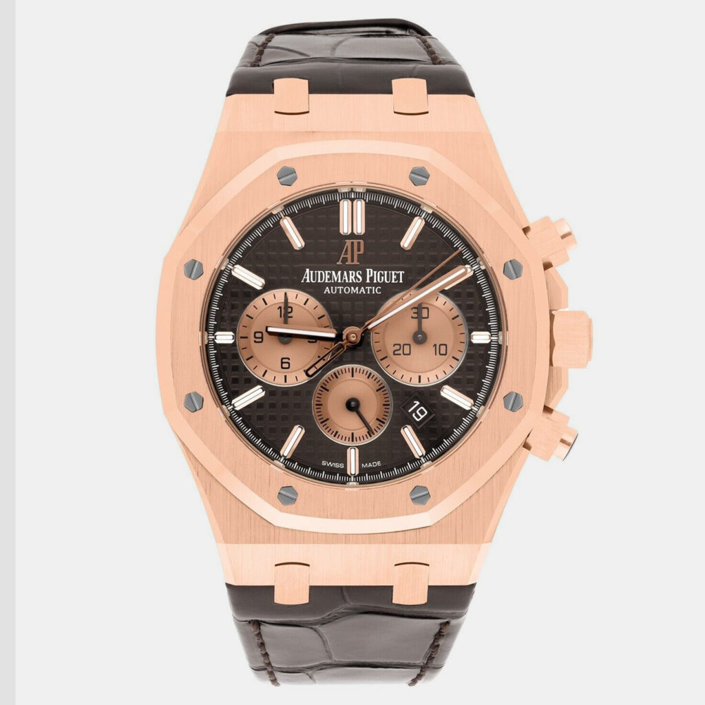 Audemars Piguet Royal Oak 26331OR.OO.D821CR.01 Automatic Brown 18k Rose Gold Men's Wristwatch 41 mm Audemars Piguet Royal Oak 26331OR.OO.D821CR.01 Automatic Brown 18k Rose Gold Men's Wristwatch 41 mm