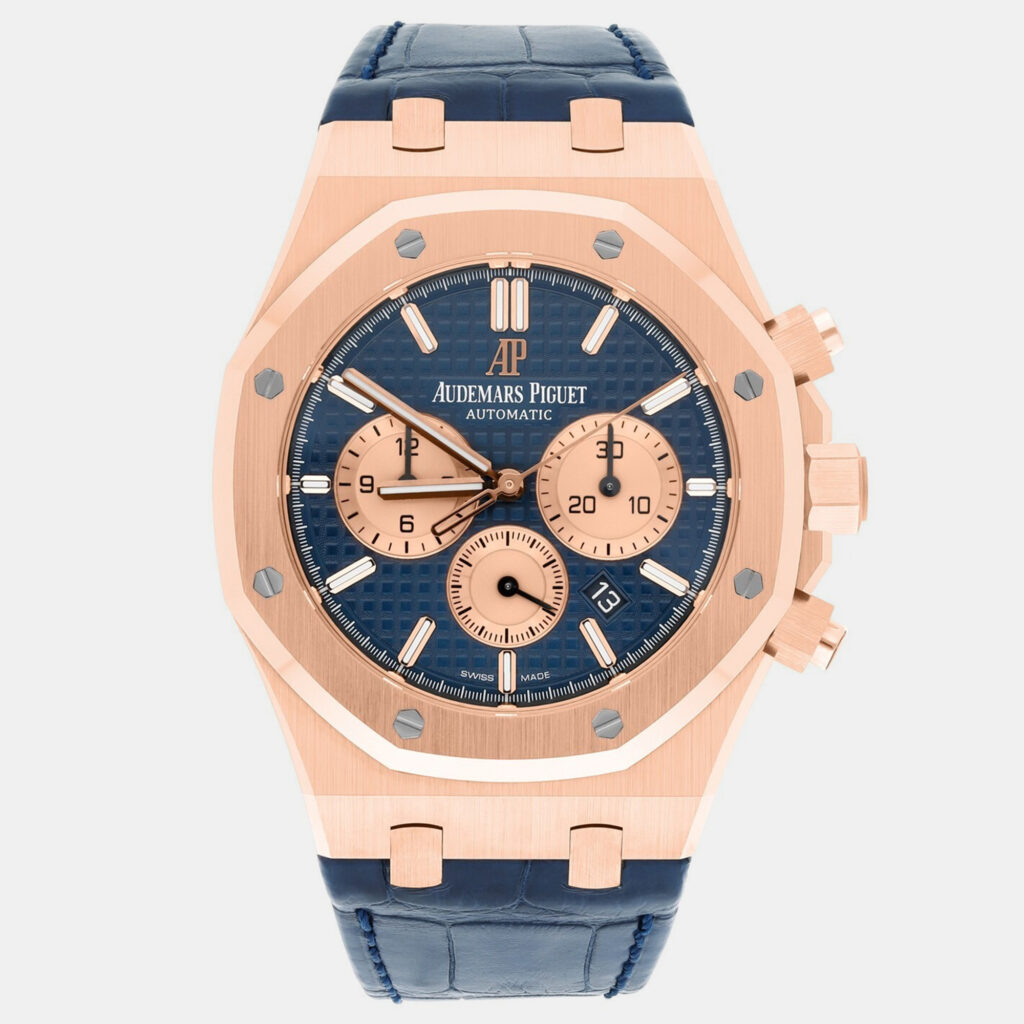Audemars Piguet Royal Oak 26331OR.OO.D315CR.01 Automatic Blue 18k Rose Gold Men's Wristwatch 41 mm Audemars Piguet Royal Oak 26331OR.OO.D315CR.01 Automatic Blue 18k Rose Gold Men's Wristwatch 41 mm