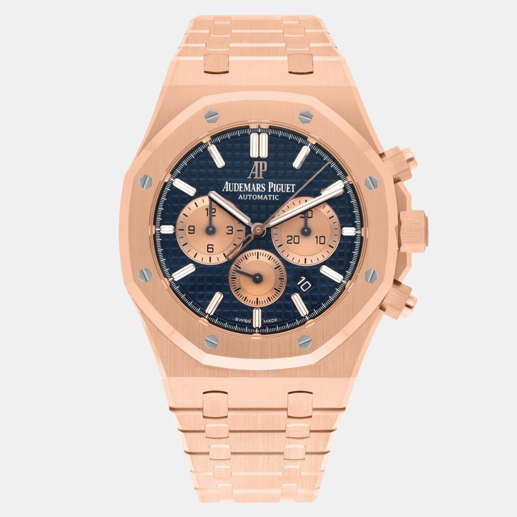 Audemars Piguet Royal Oak 26331OR.OO.1220OR.01 Automatic Blue 18k Rose Gold Men's Wristwatch 41 mm Audemars Piguet Royal Oak 26331OR.OO.1220OR.01 Automatic Blue 18k Rose Gold Men's Wristwatch 41 mm
