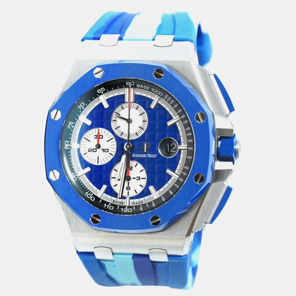 Audemars Piguet Royal Oak Offshore "Camouflage Blue" 26400SO.OO.A335CA.01 Automatic Blue Stainless Steel Men 42 mm Audemars Piguet Royal Oak Offshore "Camouflage Blue" 26400SO.OO.A335CA.01 Automatic Blue Stainless Steel Men 42 mm