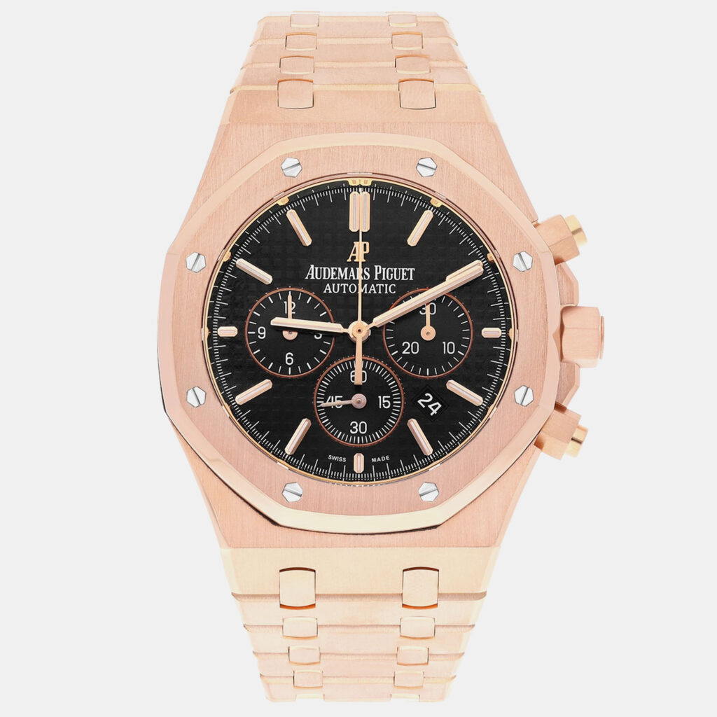 Audemars Piguet Royal Oak 26320OR.OO.1220OR.01 Automatic Black 18k rose gold Men's Wristwatch 41 mm