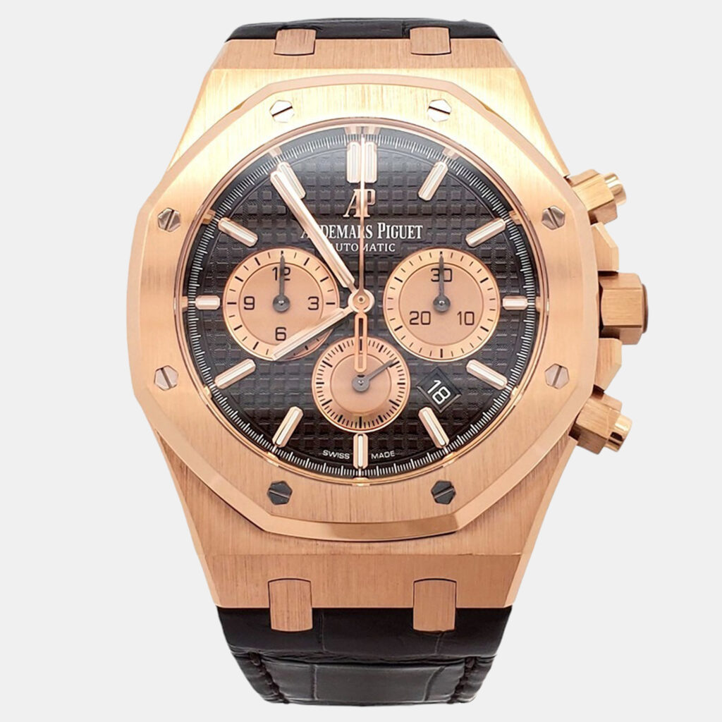 luxury-men-audemars-piguet-used-watches-p1234684-006-1.jpg Audemars Piguet Royal Oak 26331OR Automatic Brown 18k Rose Gold Men's Wristwatch 41 mm