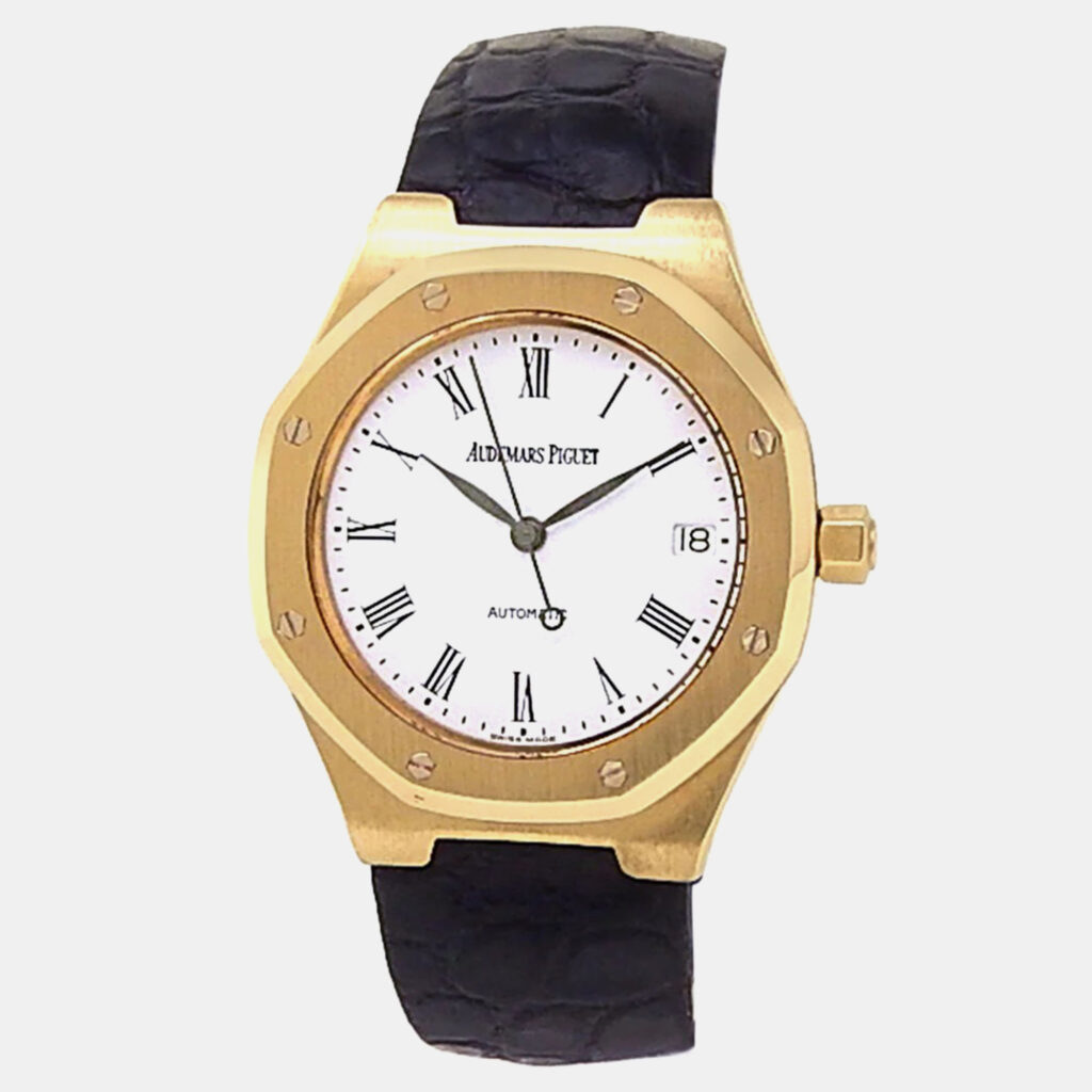 Audemars Piguet Royal Oak Automatic White Dial 18k Yellow Gold Men's Wristwatch 36 mm Audemars Piguet Royal Oak Automatic White Dial 18k Yellow Gold Men's Wristwatch 36 mm
