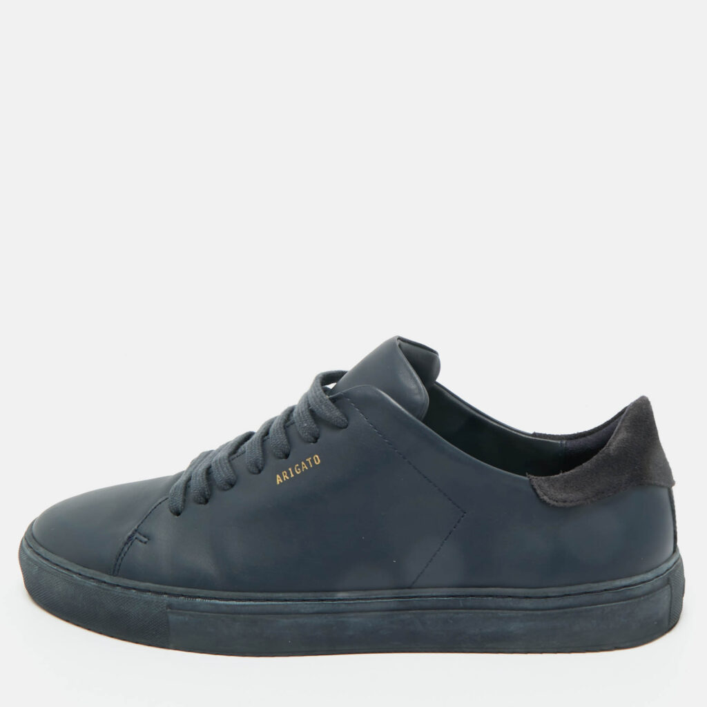Axel Arigato Navy Blue Leather Low Top Sneakers Size 47 Axel Arigato Navy Blue Leather Low Top Sneakers Size 47