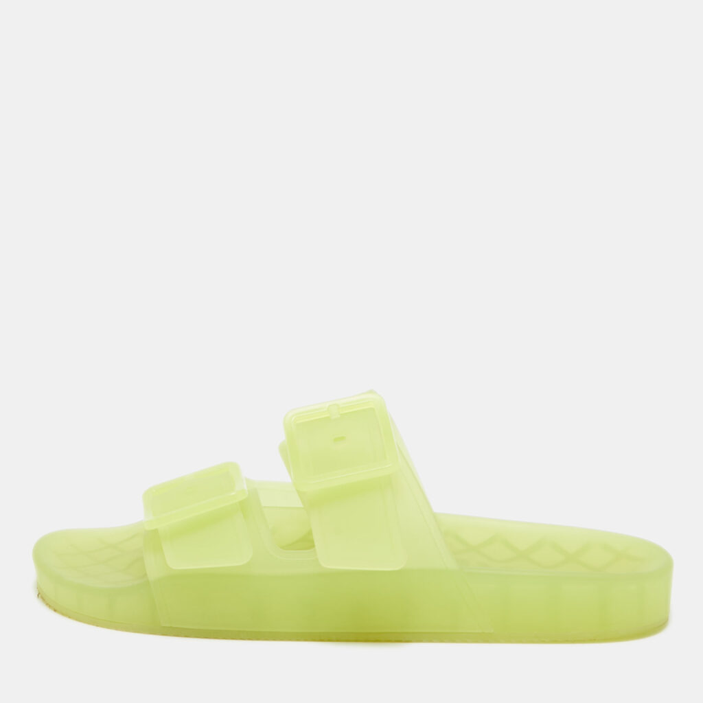 Balenciaga Green Rubber Mallorca Flat Slides Size 42 Balenciaga Green Rubber Mallorca Flat Slides Size 42