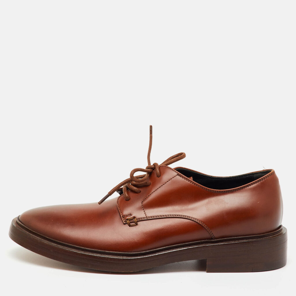 Balenciaga Brown Leather Lace Up Derby Size 40 Balenciaga Brown Leather Lace Up Derby Size 40