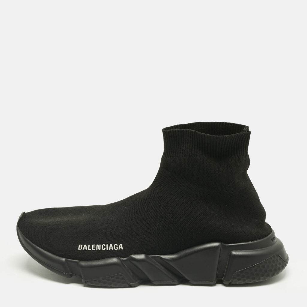 Balenciaga Black Knit Fabric Speed Trainer Sneakers Size 43 Balenciaga Black Knit Fabric Speed Trainer Sneakers Size 43