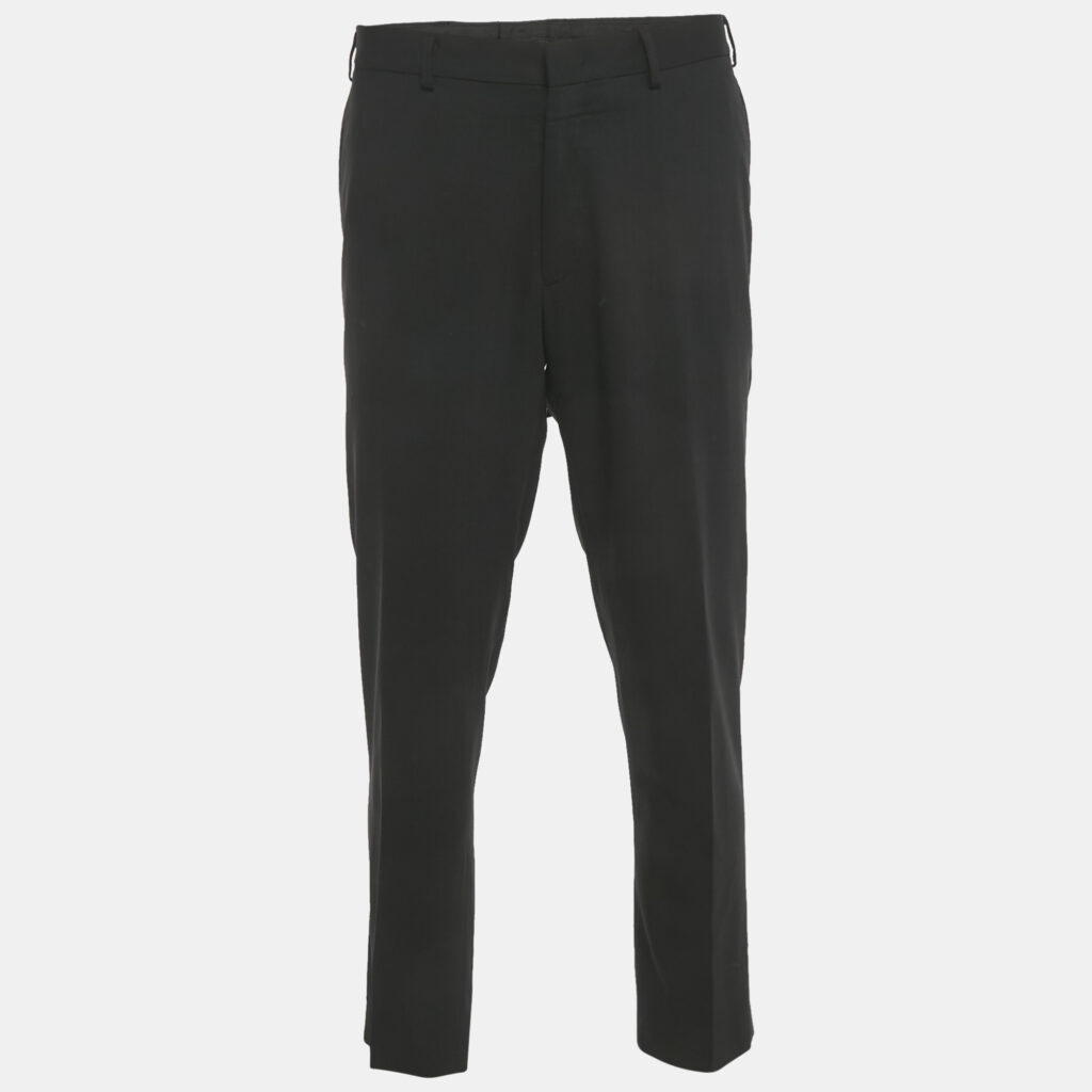 Balmain Black Wool Super 120's High Twist Trousers XXL Balmain Black Wool Super 120's High Twist Trousers XXL