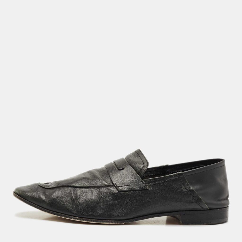 Berluti Black Leather Lorenzo Slip On Loafers Size 44.5 Berluti Black Leather Lorenzo Slip On Loafers Size 44.5