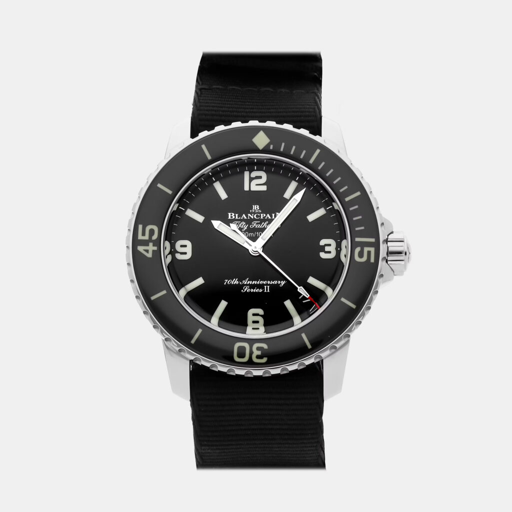 Blancpain Fifty Fathoms 70th Anniversary Act 1 Series II Limited Edition 5010B-1130-NABA Automatic Black Stainless Steel Men’s Wristwatch 42mm Blancpain Fifty Fathoms 70th Anniversary Act 1 Series II Limited Edition 5010B-1130-NABA Automatic Black Stainless Steel Men’s Wristwatch 42mm