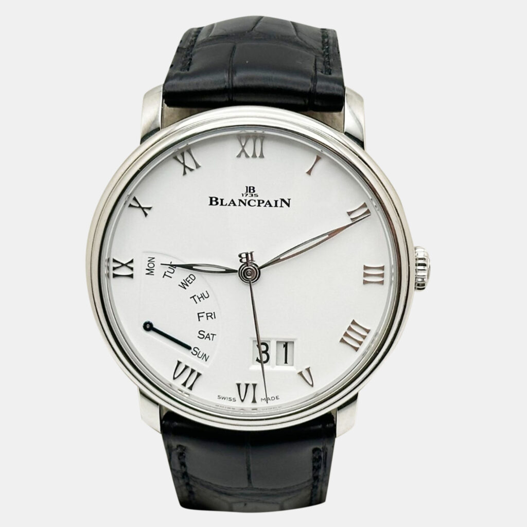 Blancpain Villeret Grande Date Jour Retrograde 6668-1127 Automatic White Stainless Steel Men's Wristwatch 40 mm Blancpain Villeret Grande Date Jour Retrograde 6668-1127 Automatic White Stainless Steel Men's Wristwatch 40 mm