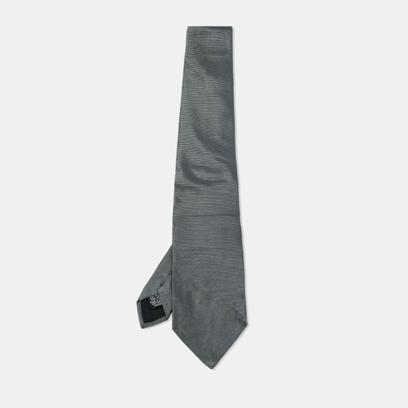 Boss By Hugo Boss Grey/Metallic Jacquard Silk Tie Boss By Hugo Boss Grey/Metallic Jacquard Silk Tie
