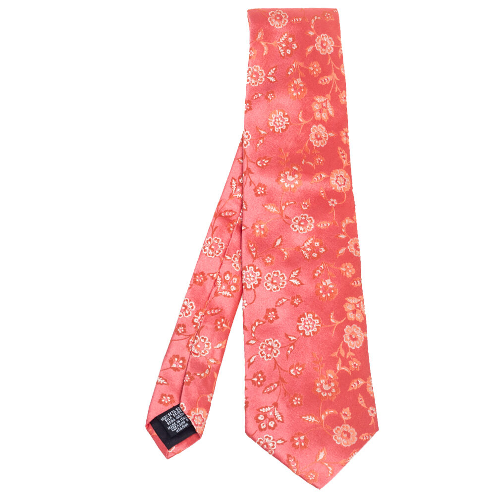 Boss By Hugo Boss Pink Floral Jacquard Silk Tie Boss By Hugo Boss Pink Floral Jacquard Silk Tie
