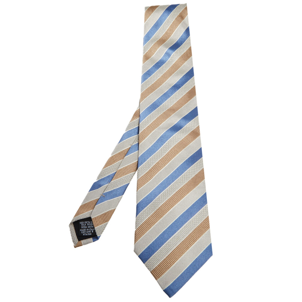 Boss By Hugo Boss Multicolor Striped Silk Jacquard Tie