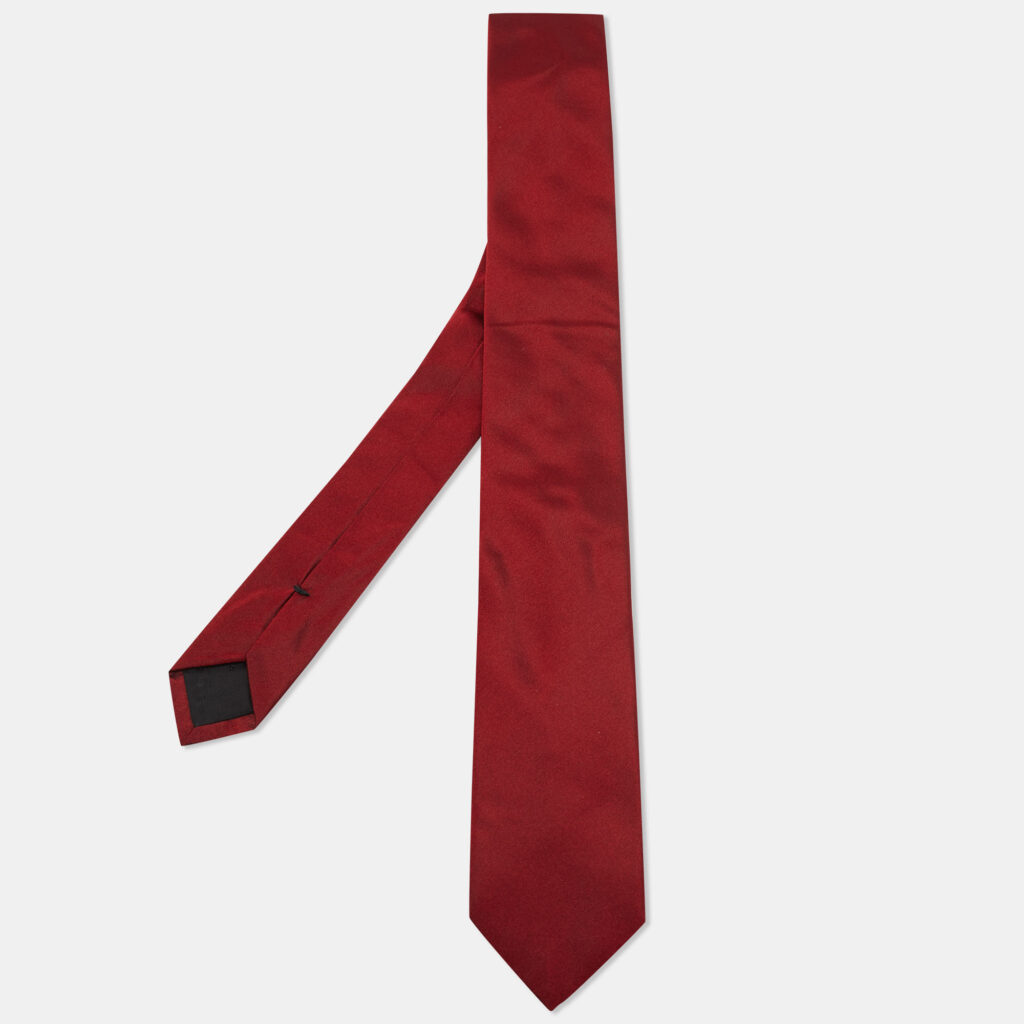 Boss By Hugo Boss Red Silk Tie Boss By Hugo Boss Red Silk Tie