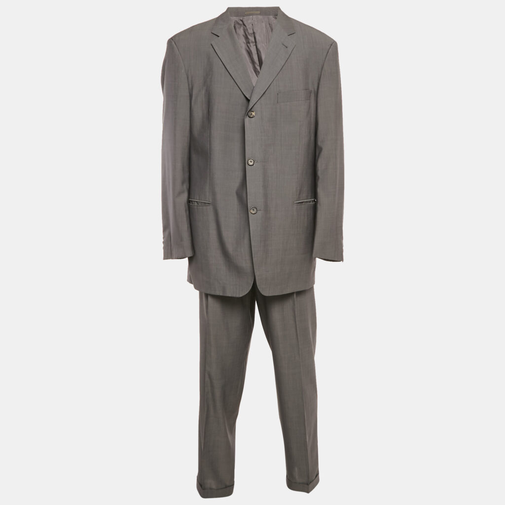 luxury-men-boss-by-hugo-boss-used-clothes-p1186165-007.jpg Boss By Hugo Boss Grey Wool Blend Single Breasted Suit XXXL