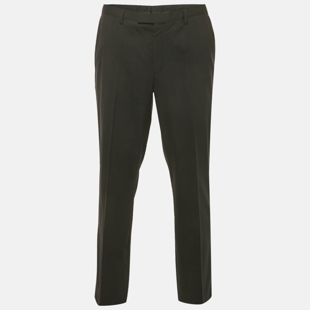 Boss By Hugo Boss Black Wool Formal Trousers XXL