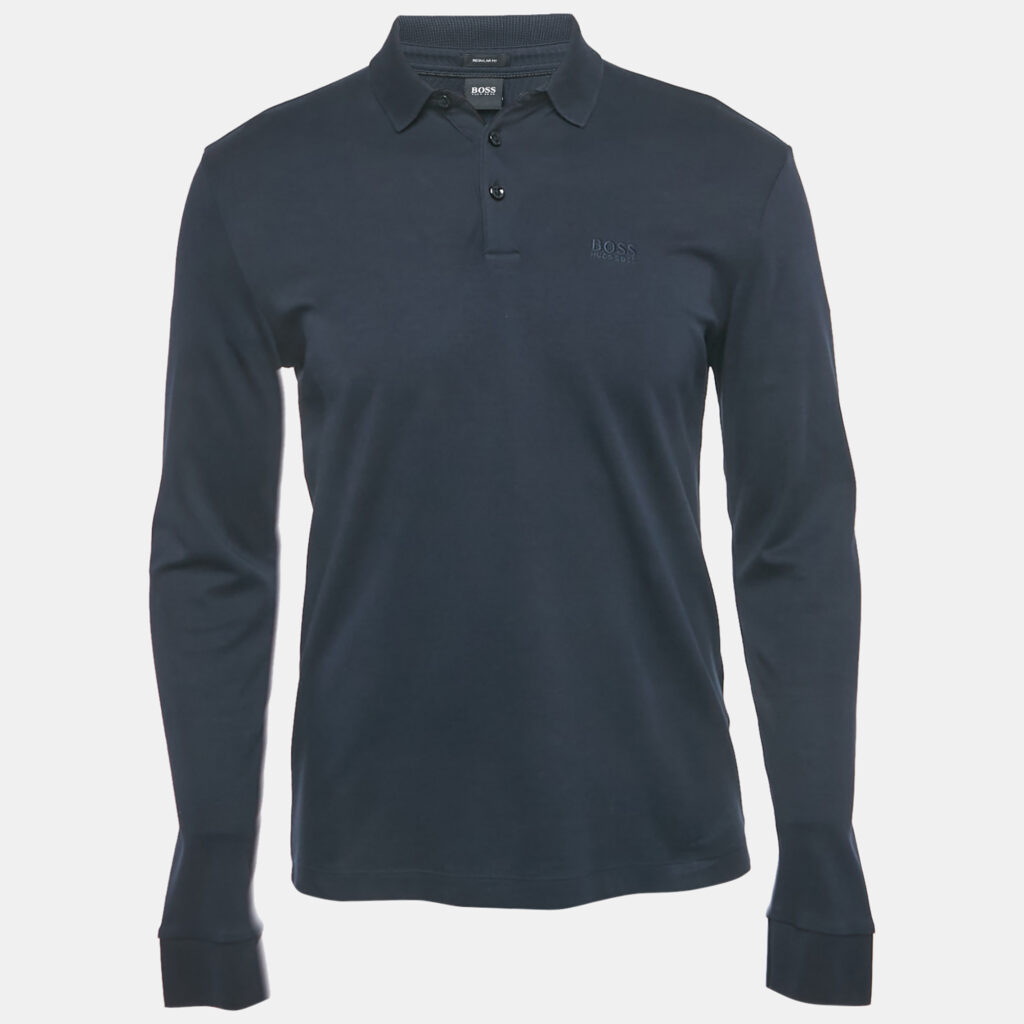 Boss By Hugo Boss Navy Blue Jersey Pado 11 Polo T-Shirt S Boss By Hugo Boss Navy Blue Jersey Pado 11 Polo T-Shirt S