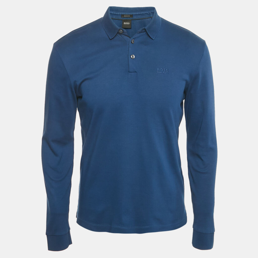 Boss By Hugo Boss Blue Jersey Pado 11 Polo T-Shirt S Boss By Hugo Boss Blue Jersey Pado 11 Polo T-Shirt S