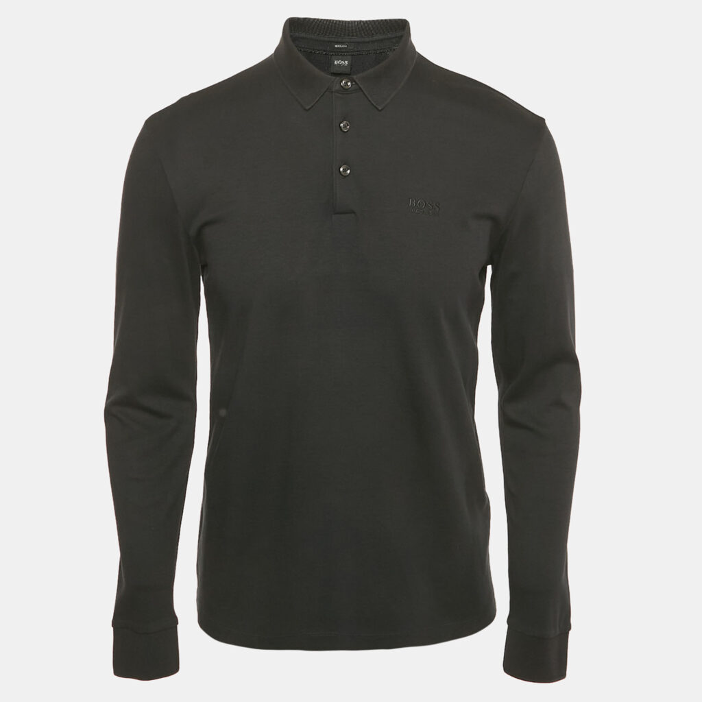 Boss by Hugo Boss Black Jersey Pado 11 Polo T-Shirt S Boss by Hugo Boss Black Jersey Pado 11 Polo T-Shirt S