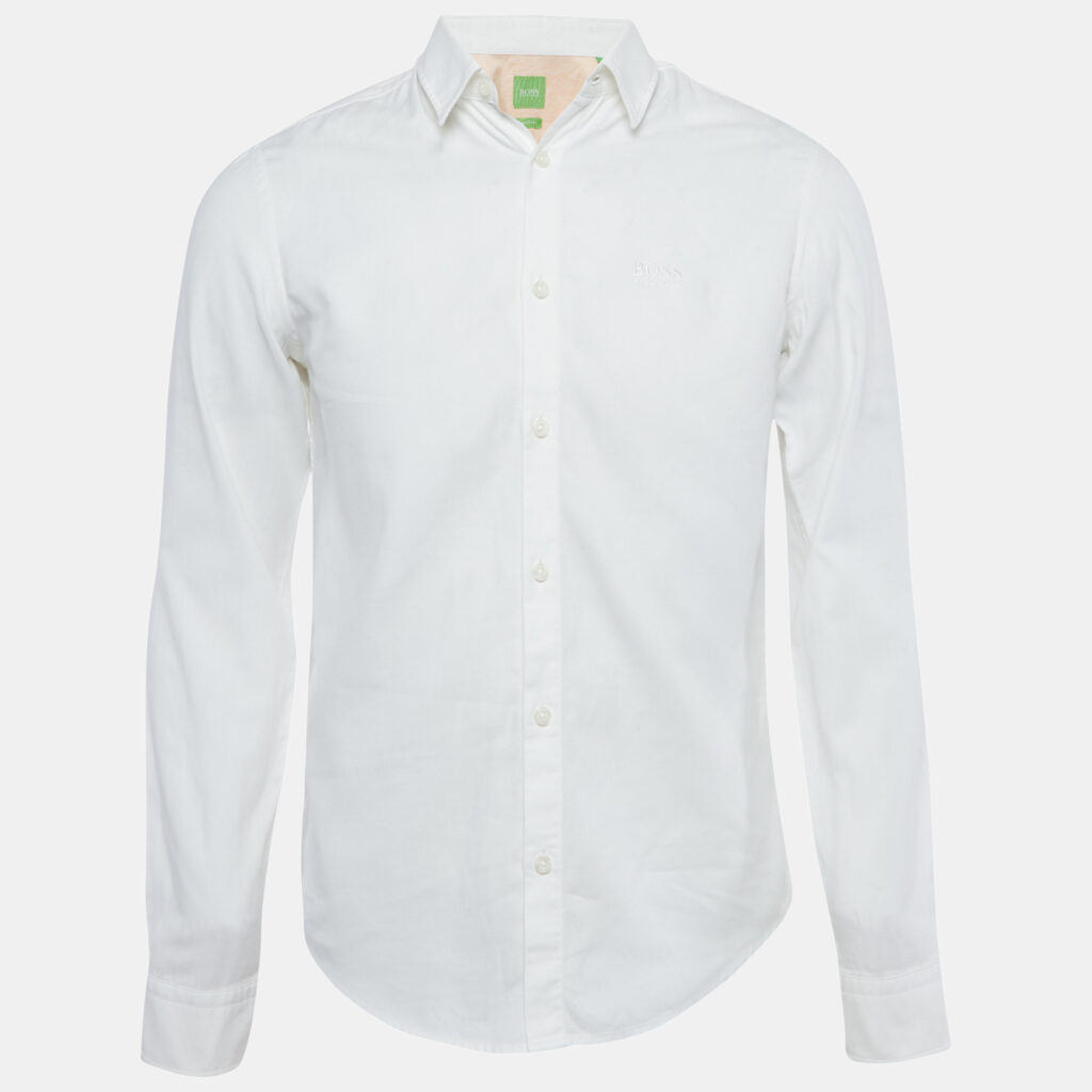 Boss Hugo Boss White Cotton C-Buster Shirt S