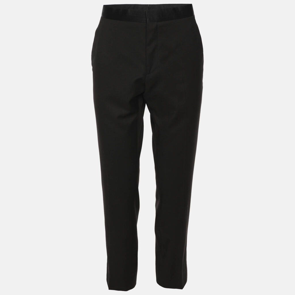 Boss By Hugo Boss Black Virgin Wool Formal Pants M Boss By Hugo Boss Black Virgin Wool Formal Pants M