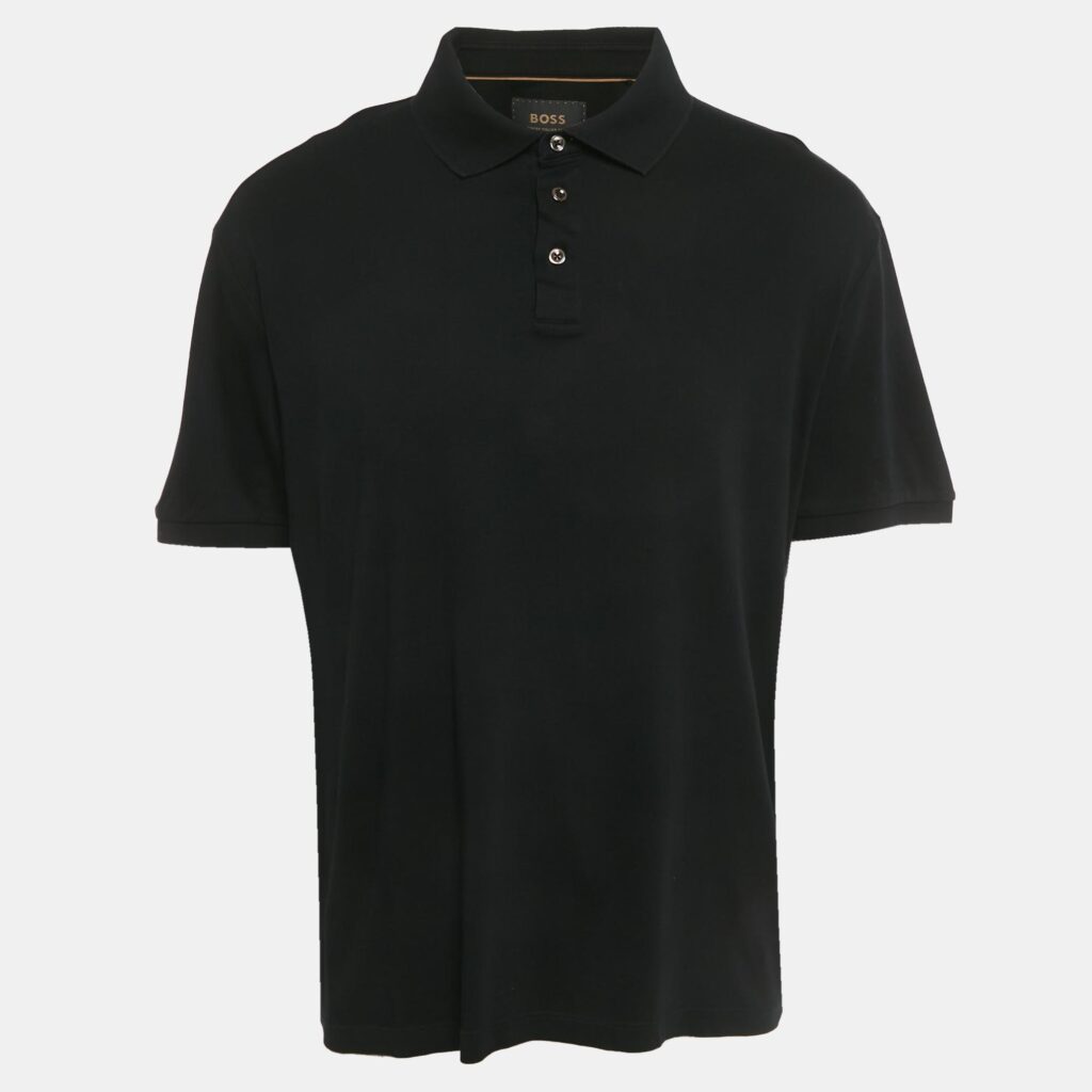 Boss By Hugo Boss Black Cotton L -Perry 14 Polo T-Shirt XXL