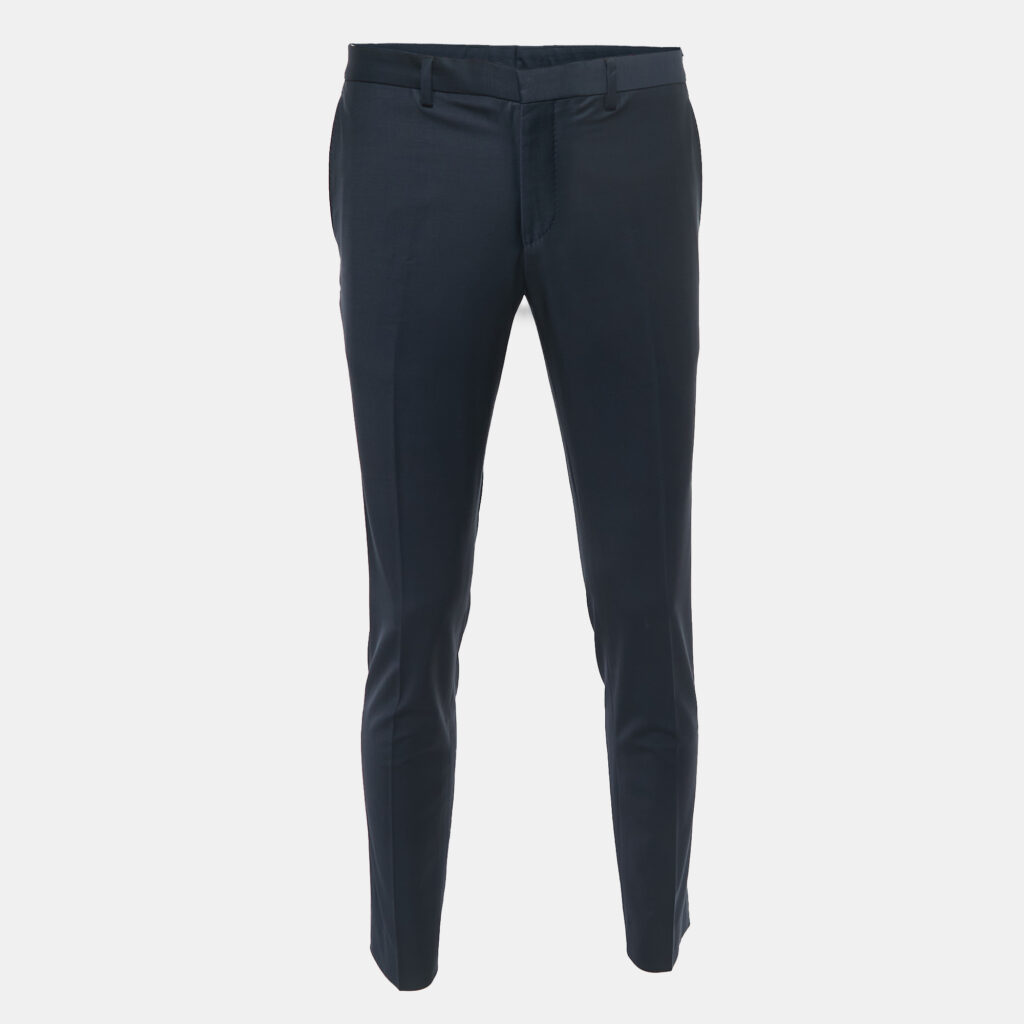 Boss By Hugo Boss Navy Blue Wool Blend Trousers S Boss By Hugo Boss Navy Blue Wool Blend Trousers S