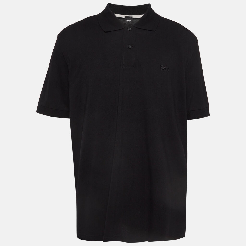 Boss By Hugo Boss Black Pima Cotton Polo T-Shirt XXXL Boss By Hugo Boss Black Pima Cotton Polo T-Shirt XXXL