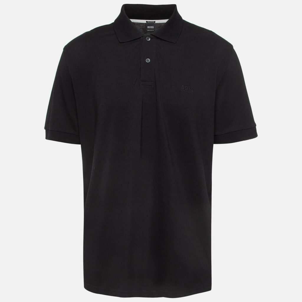 Boss By Hugo Boss Black Pima Cotton Polo T-Shirt XXXL Boss By Hugo Boss Black Pima Cotton Polo T-Shirt XXXL