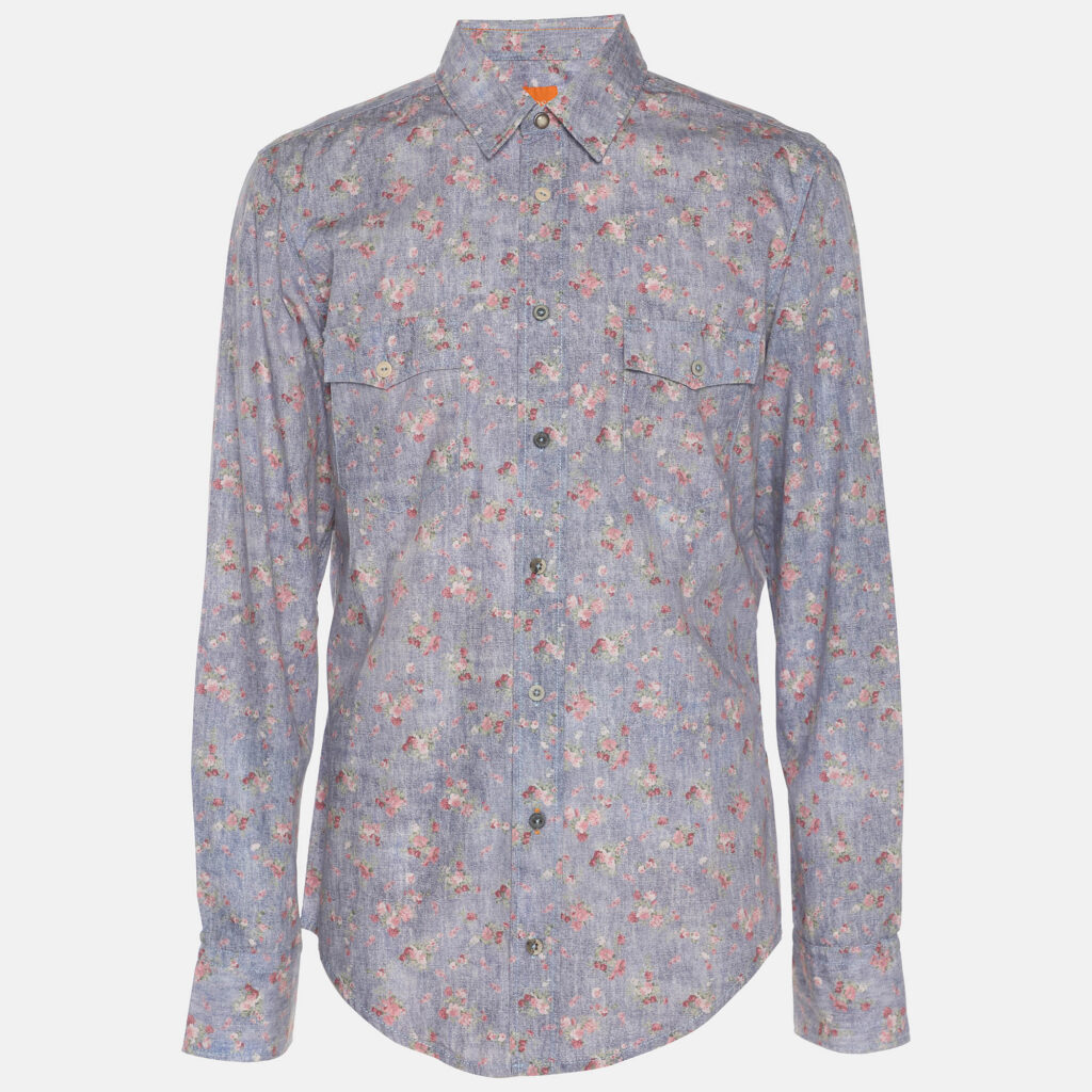 Boss Orange by Hugo Boss Multicolor Floral Print Cotton Long Sleeve Shirt M