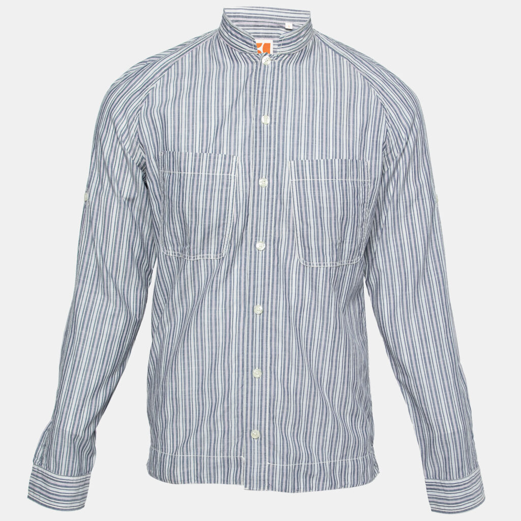 Boss Orange by Hugo Boss Multicolor Striped Cotton Long Sleeve Shirt S Boss Orange by Hugo Boss Multicolor Striped Cotton Long Sleeve Shirt S