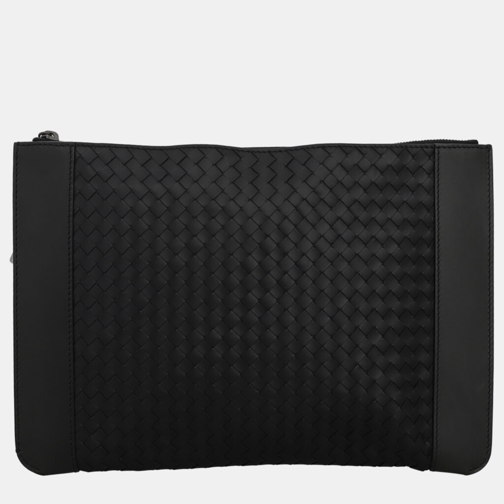Bottega Veneta Black Intrecciato Clutch Bottega Veneta Black Intrecciato Clutch
