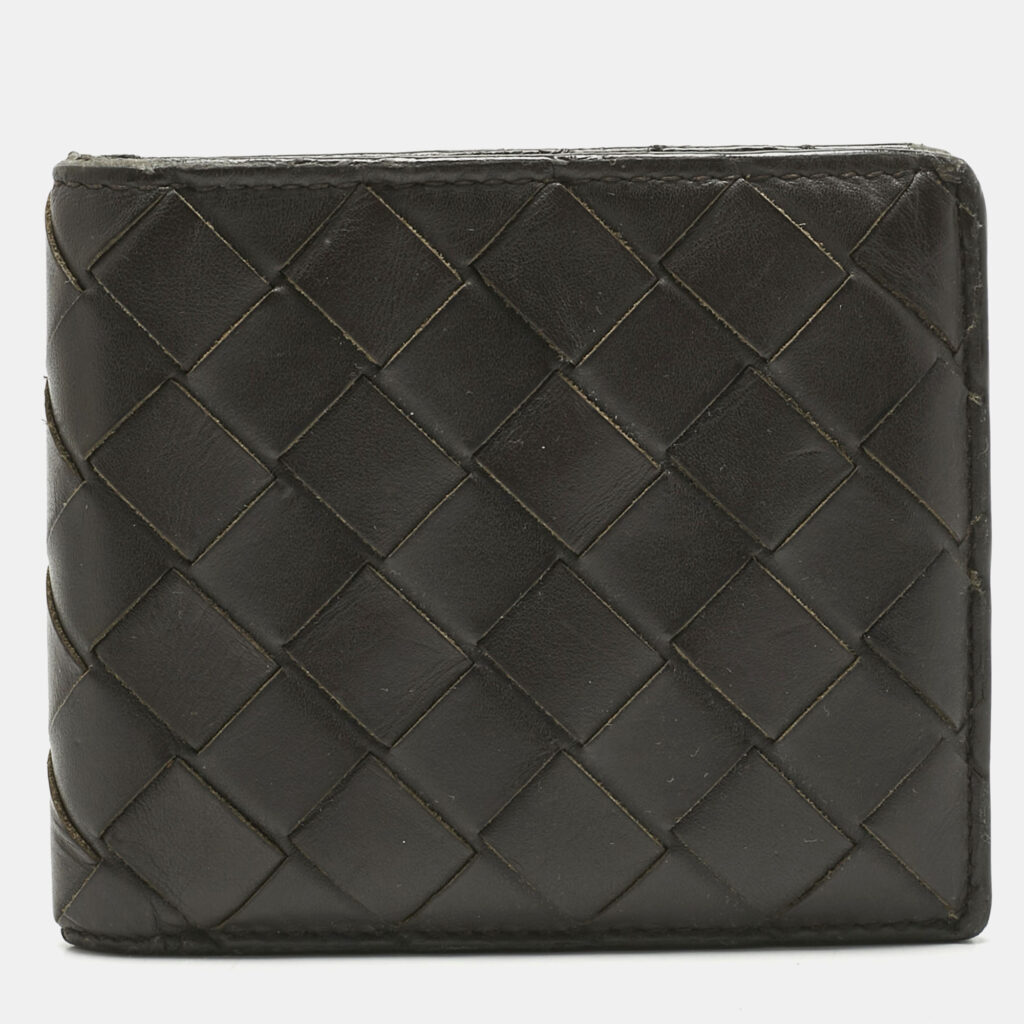 Bottega Veneta Brown Intrecciato Leather Bifold Wallet Bottega Veneta Brown Intrecciato Leather Bifold Wallet