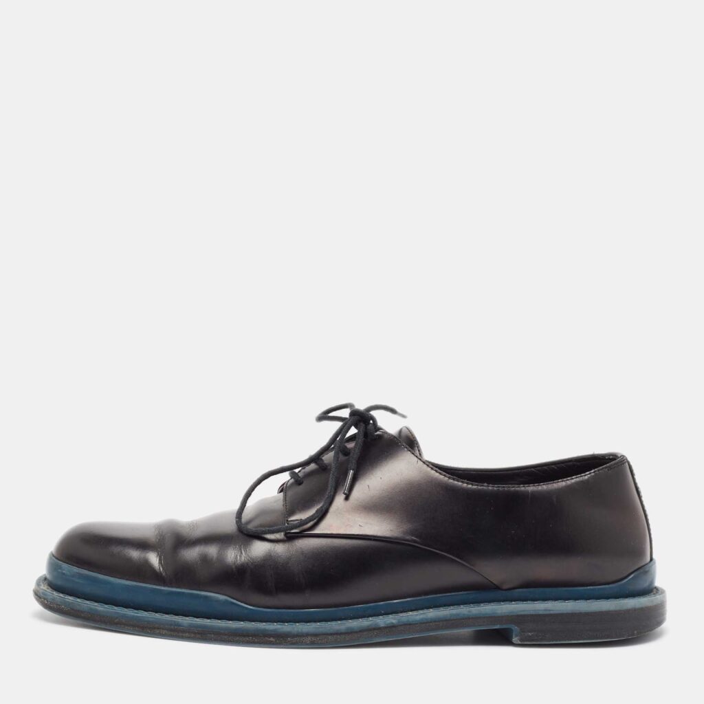 Bottega Veneta Black Leather Lace Up Derby Size 44 Bottega Veneta Black Leather Lace Up Derby Size 44