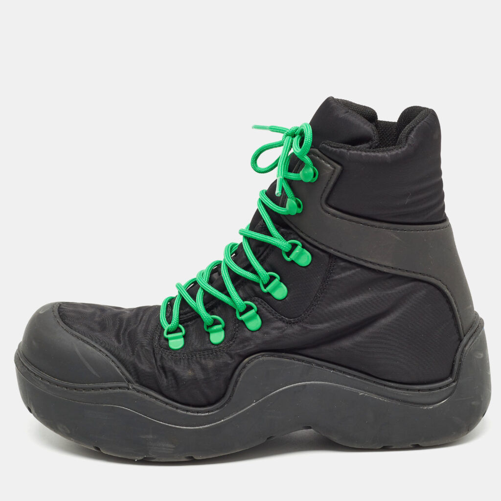 Bottega Veneta Black Nylon Puddle Bomber Boots Size 42 Bottega Veneta Black Nylon Puddle Bomber Boots Size 42